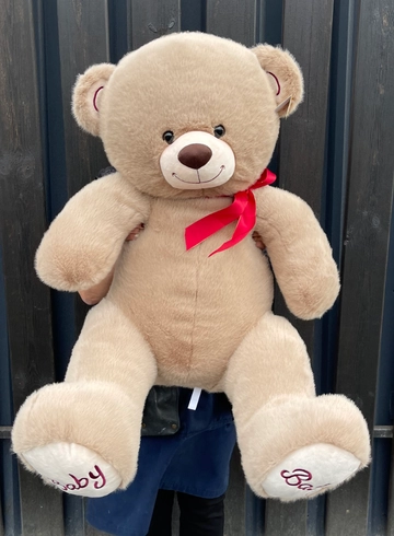 Медведь с красным бантиком 70 см от интернет-магазина цветов в 