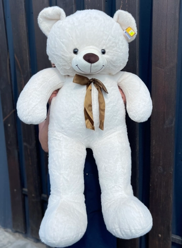 Медведь с бантом белый 60 см от интернет-магазина цветов в 