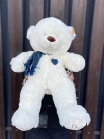 Медведь с синим шарфом и сердцем 48 см от интернет-магазина «» в 