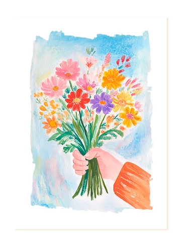 Открытка Букет от интернет-магазина цветов в 