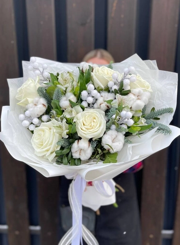 Авторский букет «Снежная королева» от интернет-магазина цветов в 