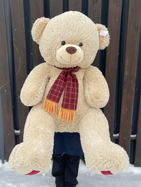 Медведь с шарфом в клеточку 90 см от интернет-магазина «» в 