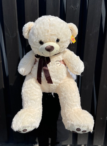 Медведь светло желтый 60 см с надписью Love от интернет-магазина цветов в 