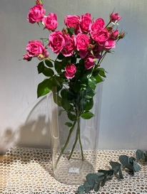 Ваза акриловая прозрачная H38 D21/13 см от интернет-магазина «» в 