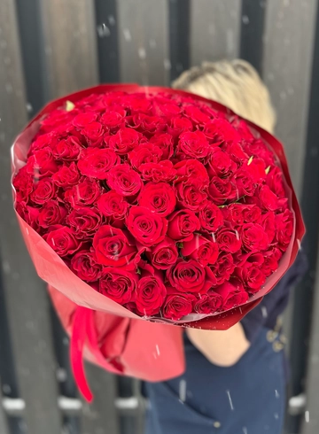 101 красная роза Кения от интернет-магазина цветов в 