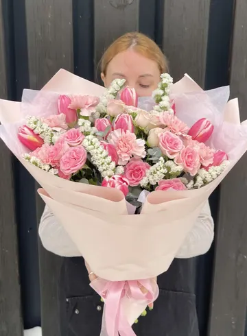Сборный букет &laquo;Оттепель&raquo; от интернет-магазина цветов в 