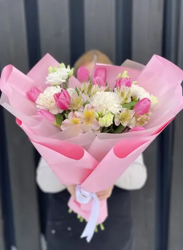 Сборный букет &laquo;Весеннее настроение&raquo; от интернет-магазина цветов в 