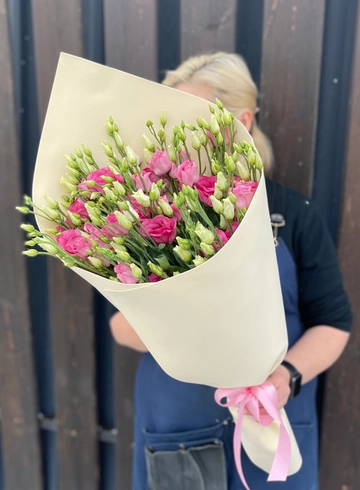 Монобукет из розовых эустом от интернет-магазина цветов в 