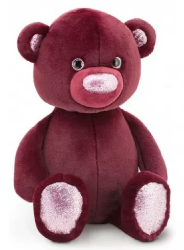 Пушистик Медвежонок бордовый (35) от интернет-магазина цветов в 